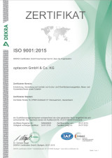 Vorschau Zertifikat 9001:2015